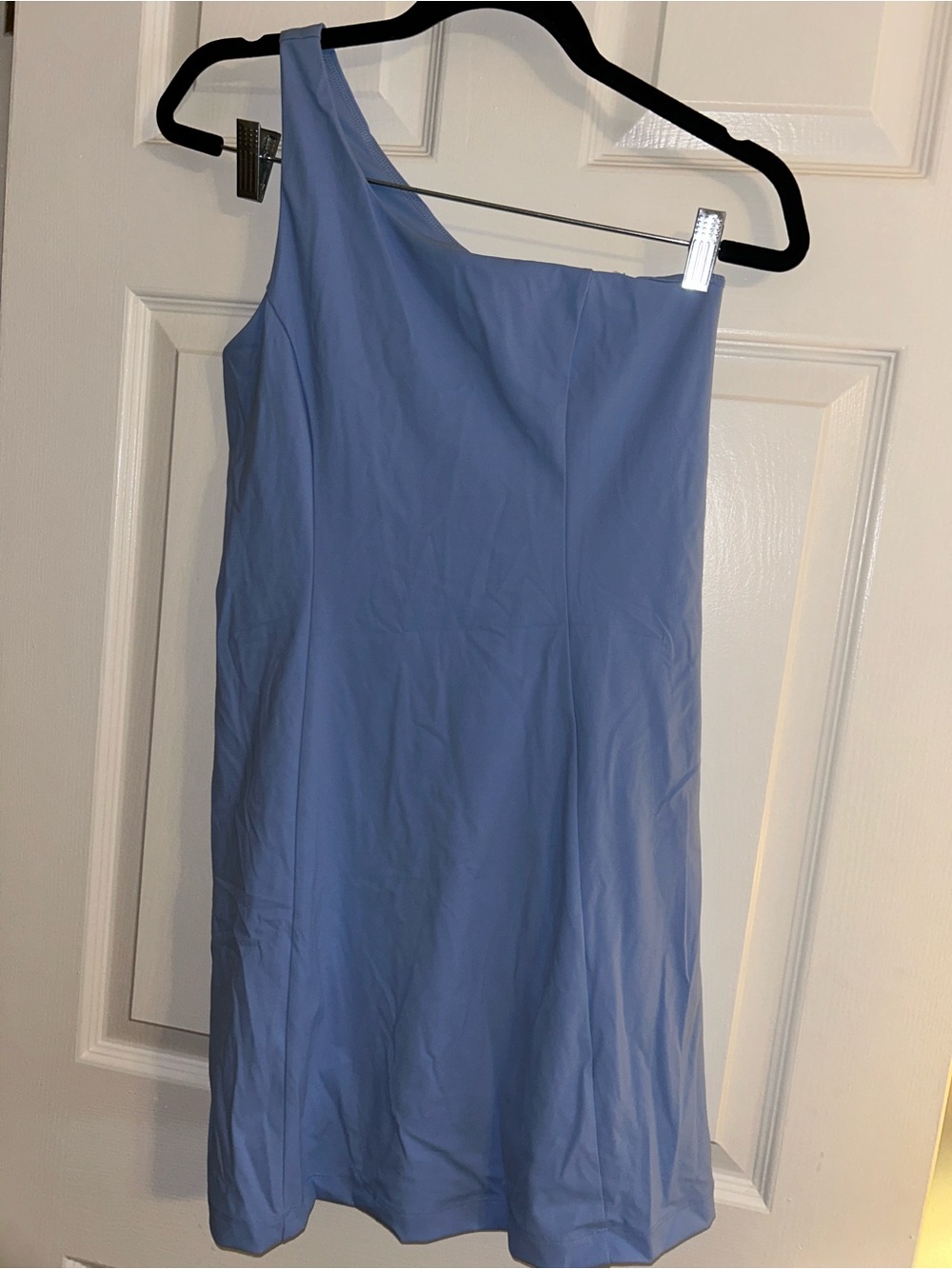 Outdoor Voices Periwinkle One-Shoulder Exercise Dress